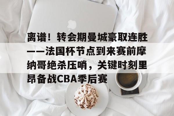 关于离谱!转会期曼城豪取连胜——法国杯节点到来赛前摩纳哥绝杀压哨,关键时刻里昂备战CBA季后赛的信息如意体育投注平台
